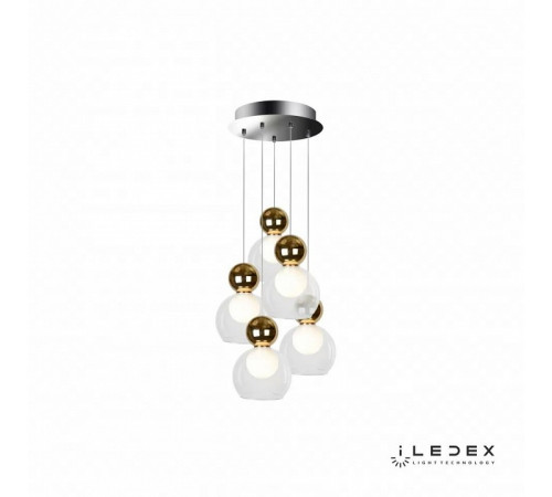 Подвесная светодиодная люстра iLedex Blossom C4476-5R GL Подвесная светодиодная люстра iLedex Blossom C4476-5R GL