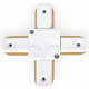 Коннектор Х-образный однофазный Ambrella Light Track System GL7082