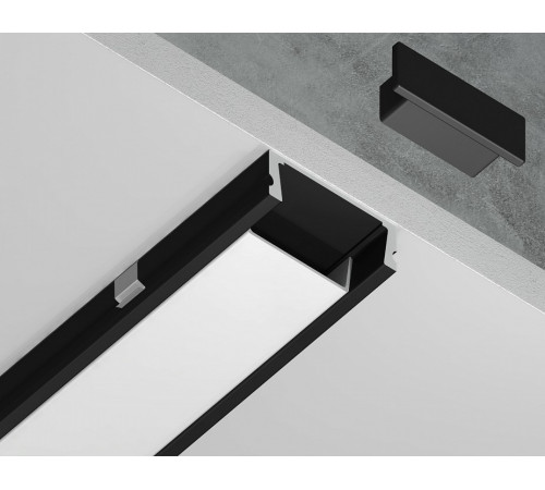 Алюминиевый накладной профиль Ambrella Light Alum Profile GP1700BK Алюминиевый накладной профиль Ambrella Light Alum Profile GP1700BK