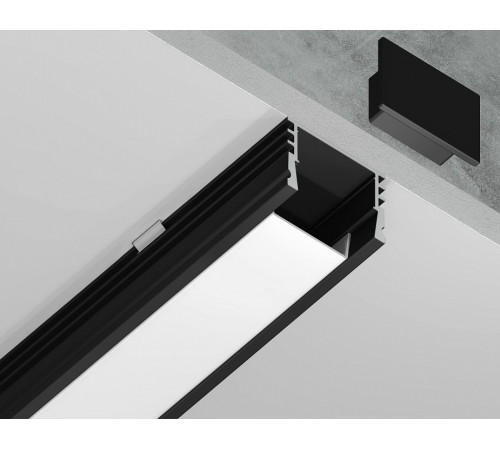 Алюминиевый накладной профиль Ambrella Light Alum Profile GP1750BK Алюминиевый накладной профиль Ambrella Light Alum Profile GP1750BK