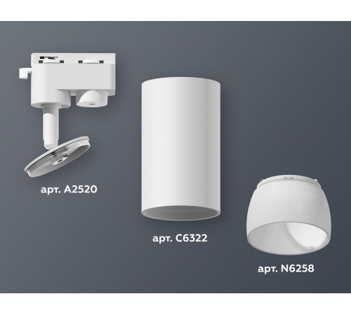 Трековый однофазный светильник Ambrella Light Track System XT6322190 (A2520, C6322, N6258)
