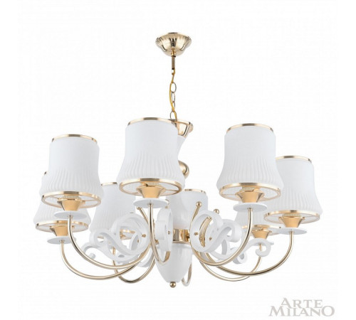 Подвесная люстра Arte Milano Florentia-1097 301097/8 Wh/Gd