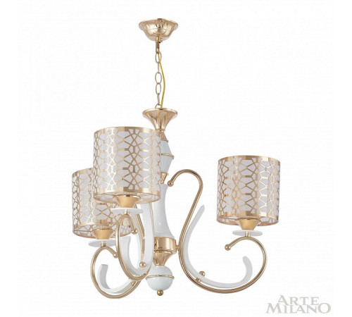 Подвесная люстра Arte Milano Florentia-1237 301237/3 Wh/Gd