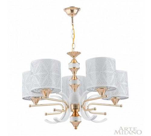Подвесная люстра Arte Milano Florentia-2097 302097/5 Wh/Gd