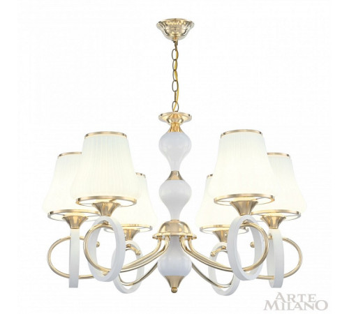 Подвесная люстра Arte Milano Florentia-2387 302387/6 Wh/Gd