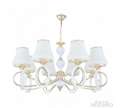 Подвесная люстра Arte Milano Florentia-2387 302387/8 Wh/Gd