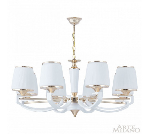 Подвесная люстра Arte Milano Florentia-2457 302457/8 Wh/Gd