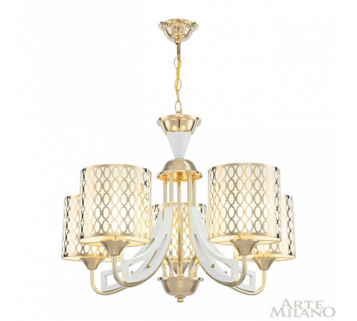 Подвесная люстра Arte Milano Florentia-3387 303387/5 Wh/Gd