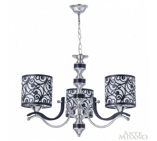 Подвесная люстра Arte Milano Florentia-4957 304957/3 Bk/Ni