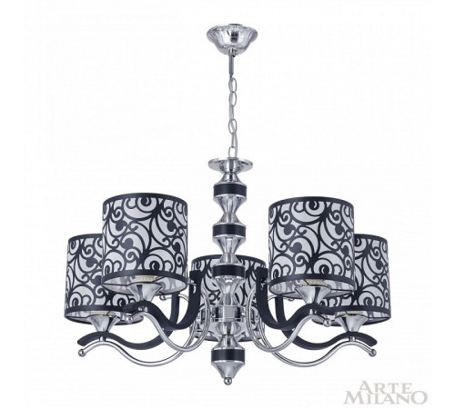 Подвесная люстра Arte Milano Florentia-4957 304957/5 Bk/Ni