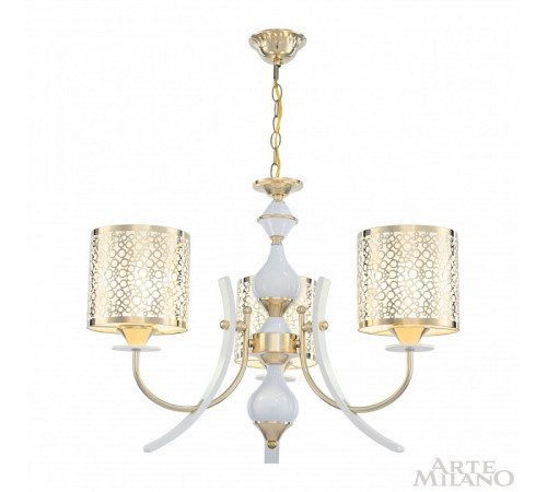 Подвесная люстра Arte Milano Florentia-6067 306067/3 Wh/Gd