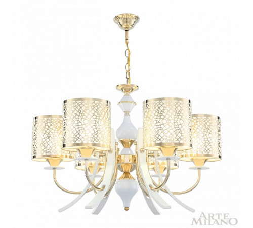 Подвесная люстра Arte Milano Florentia-6067 306067/6 Wh/Gd
