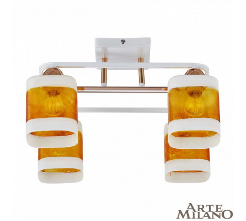 Потолочная люстра Arte Milano Amalfi 322008/4 WH+FG