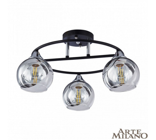 Потолочная люстра Arte Milano Amalfi 322403/3 BK+CR Потолочная люстра Arte Milano Amalfi 322403/3 BK+CR
