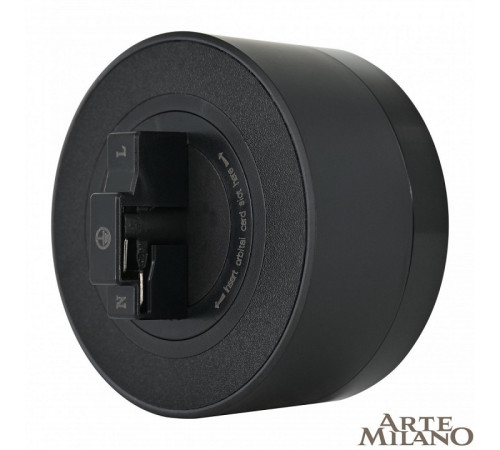 Трековая розетка Arte Milano Am-track-sockets 380066TS LED/ES Black