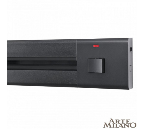 Накладной шинопровод с выключателем Arte Milano Am-track-sockets 385201TOB/100 Black