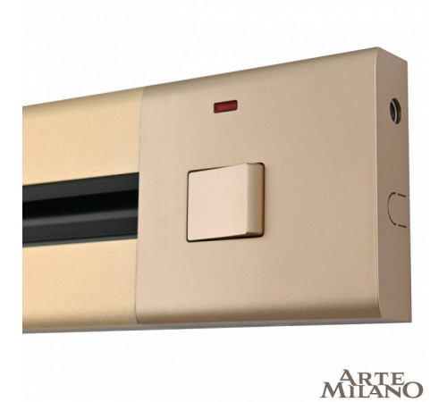 Накладной шинопровод с выключателем Arte Milano Am-track-sockets 385205TOB/50 Gold