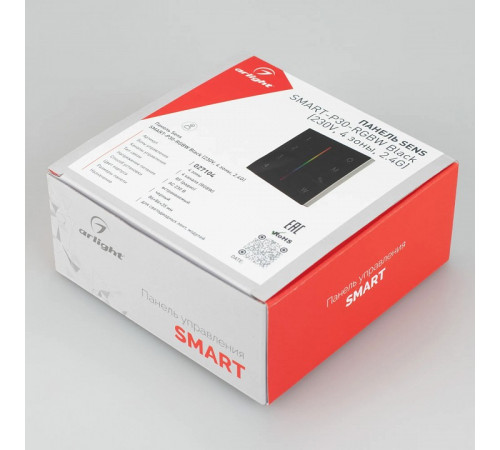 Панель Arlight Sens Smart-P30-RGBW Black (230V, 4 зоны, 2.4G) 027104 Панель Arlight Sens Smart-P30-RGBW Black (230V, 4 зоны, 2.4G) 027104