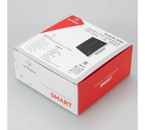 Панель Arlight Smart-P36-Dim-IN Black (230V, 1.2A, Triac, Sens, 2.4G) 028110 Панель Arlight Smart-P36-Dim-IN Black (230V, 1.2A, Triac, Sens, 2.4G) 028110