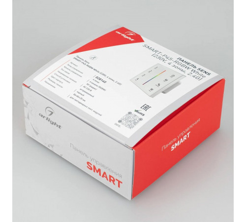 Панель Arlight Sens Smart-P45-RGBW White (230V, 4 зоны, 2.4G) 028140 Панель Arlight Sens Smart-P45-RGBW White (230V, 4 зоны, 2.4G) 028140