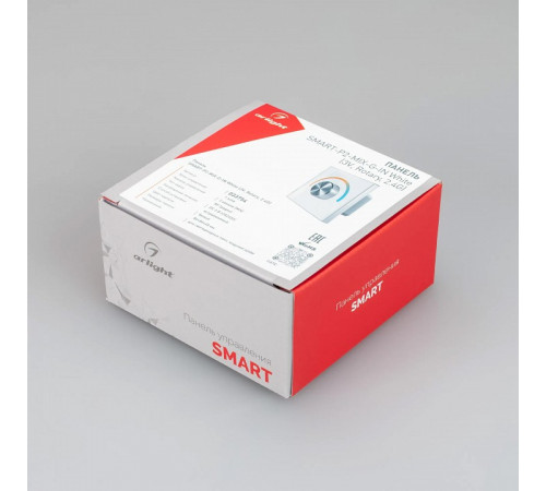 Панель Arlight Smart-P2-Mix-G-IN White (3V, Rotary, 2.4G) 033754 Панель Arlight Smart-P2-Mix-G-IN White (3V, Rotary, 2.4G) 033754
