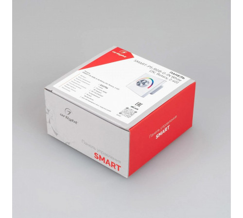 Панель Arlight Smart-P5-RGB-G-IN White (3V, Rotary, 2.4G) 033756 Панель Arlight Smart-P5-RGB-G-IN White (3V, Rotary, 2.4G) 033756