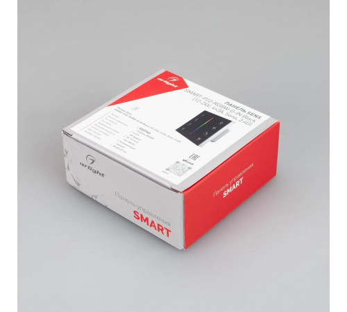 Панель Arlight Smart-P22-RGBW-G-IN Black (12-24V, 4x3A, Sens, 2.4G) 033766 Панель Arlight Smart-P22-RGBW-G-IN Black (12-24V, 4x3A, Sens, 2.4G) 033766