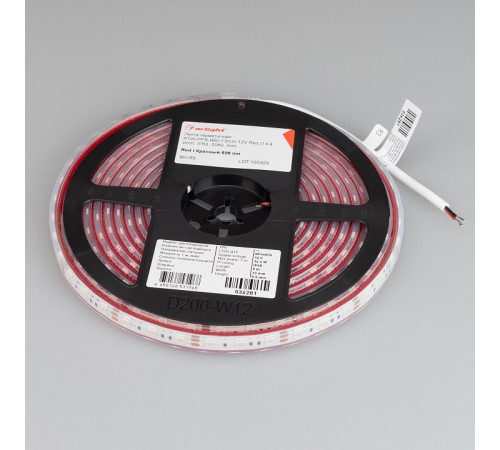 Светодиодная лента герметичная Arlight RTW-PFS-B60-13mm 12V Red (14.4 W/m, IP68, 5060, 5m) 036281