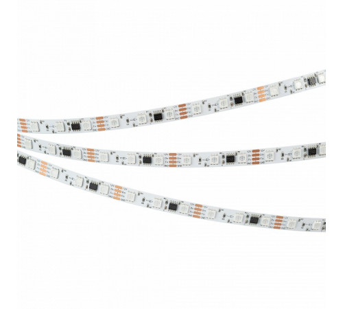 Светодиодная лента Arlight SPI-B60-10mm 12V RGB-PX3-BPT (12 W/m, IP20, 5060, 5m) 039179