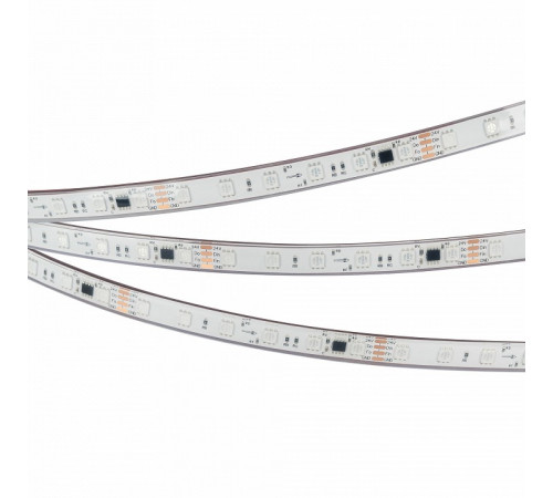 Светодиодная герметичная лента Arlight SPI-PFS-B60-12mm 24V RGB-PX6-BPT (12 W/m, IP68, 5060, 5m) 039602