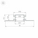Профиль Arlight FANTOM-BENT-W23-SIDE-2000 ANOD 040331(1)