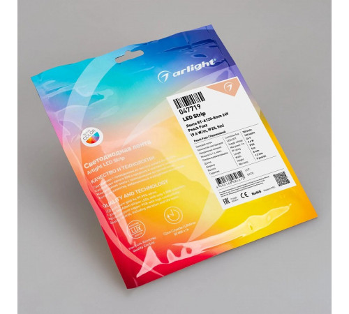 Светодиодная лента Arlight RT-A120-8mm 24V Peach Fuzz (9.6 W/m, IP20, 5m) 047719