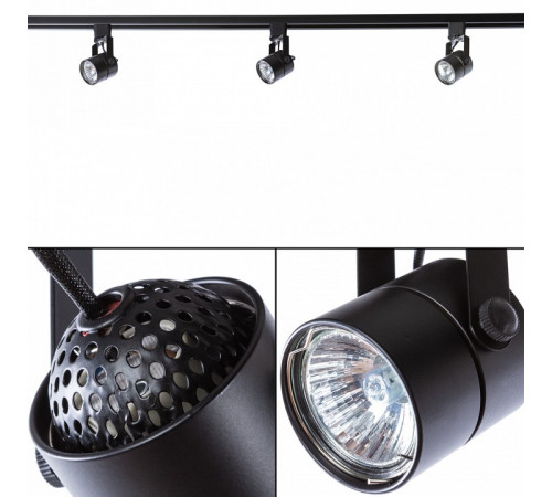 Трековый светильник Arte Lamp Track Lights A1310PL-1BK Трековый светильник Arte Lamp Track Lights A1310PL-1BK