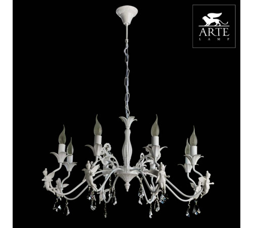 Подвесная люстра Arte Lamp Angelina A5349LM-8WH