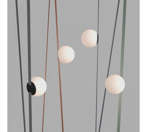 Трековый однофазный светильник Denkirs Belty orb DK5550-BK