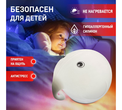 Ночник ЭРА NLED-418-2W-W Б0044559 Ночник ЭРА NLED-418-2W-W Б0044559