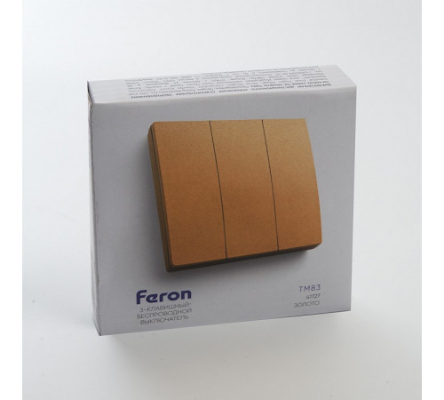 Выключатель беспроводной трехклавишный Feron TM83 41727