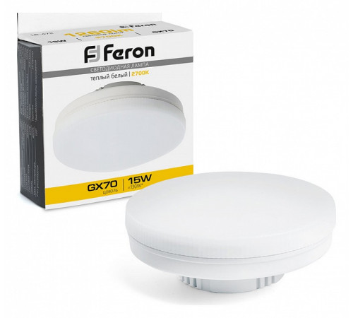 Лампа светодиодная Feron LB-472 GX70 15W 2700K 48303 Лампа светодиодная Feron LB-472 GX70 15W 2700K 48303