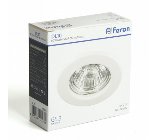 Встраиваемый светильник Feron DL10 48463 Встраиваемый светильник Feron DL10 48463