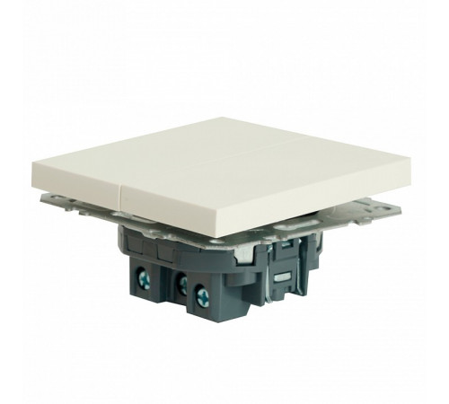 Выключатель двухклавишный Stekker RSW10-5104-01 Эмили 49866