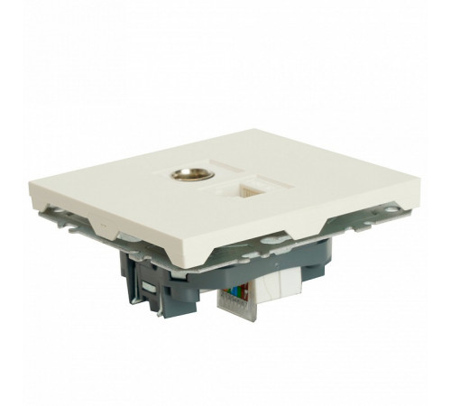 Розетка TV + компьютерная RJ-45 Stekker RST00-5106-01 Эмили 49872