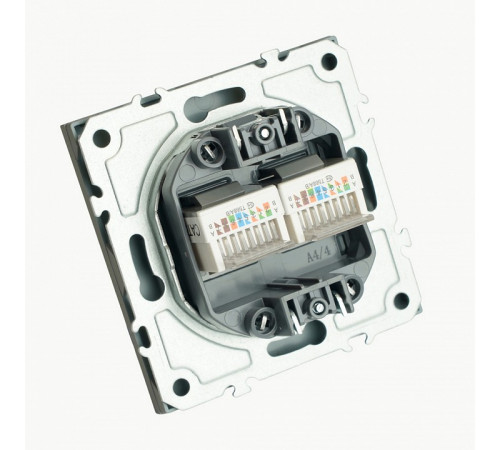 Розетка компьютерная 2-местная RJ-45 Stekker Эмили RST00-5111-10 49952 Розетка компьютерная 2-местная RJ-45 Stekker Эмили RST00-5111-10 49952