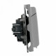 Розетка 1-местная с крышкой и защитными шторками Stekker Эмили RST16-5113-10 49956