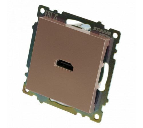 Розетка HDMI 2.1 Type A Stekker Катрин GLS00-7118-02 50063 Розетка HDMI 2.1 Type A Stekker Катрин GLS00-7118-02 50063