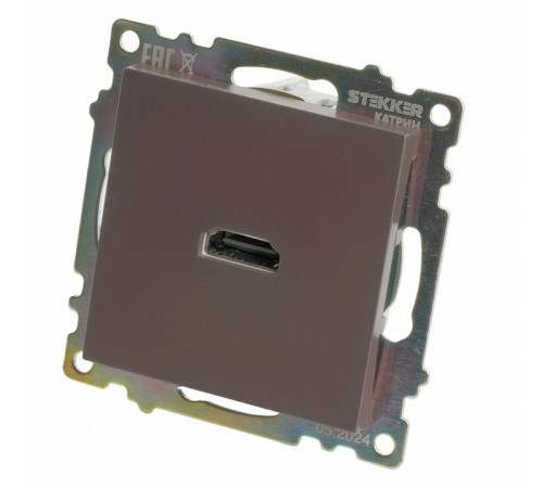 Розетка HDMI 2.1 Type A Stekker Катрин GLS00-7118-04 50064 Розетка HDMI 2.1 Type A Stekker Катрин GLS00-7118-04 50064