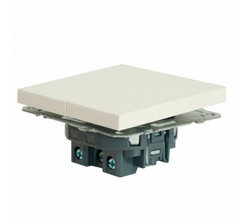 Выключатель двухклавишный Stekker Эмили RSW10-5111-01 50162 Выключатель двухклавишный Stekker Эмили RSW10-5111-01 50162