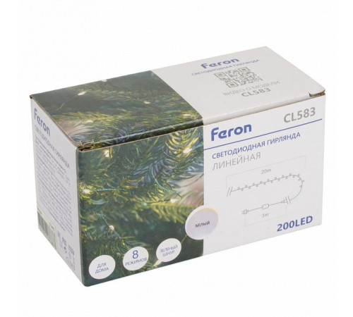 Светодиодная гирлянда линейная Роса Feron CL583 51443