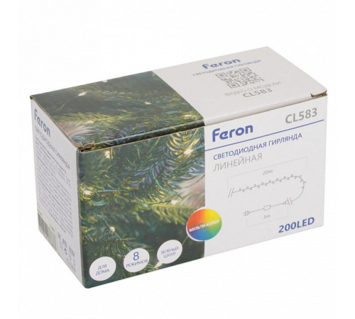 Светодиодная гирлянда линейная Роса Feron CL583 51444 Светодиодная гирлянда линейная Роса Feron CL583 51444