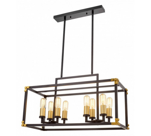 Подвесная люстра Lumina Deco Waldorf LDP 1140-8 BK+MD