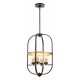Подвесная люстра Lumina Deco Monterey LDP 1141-4 BK+MD